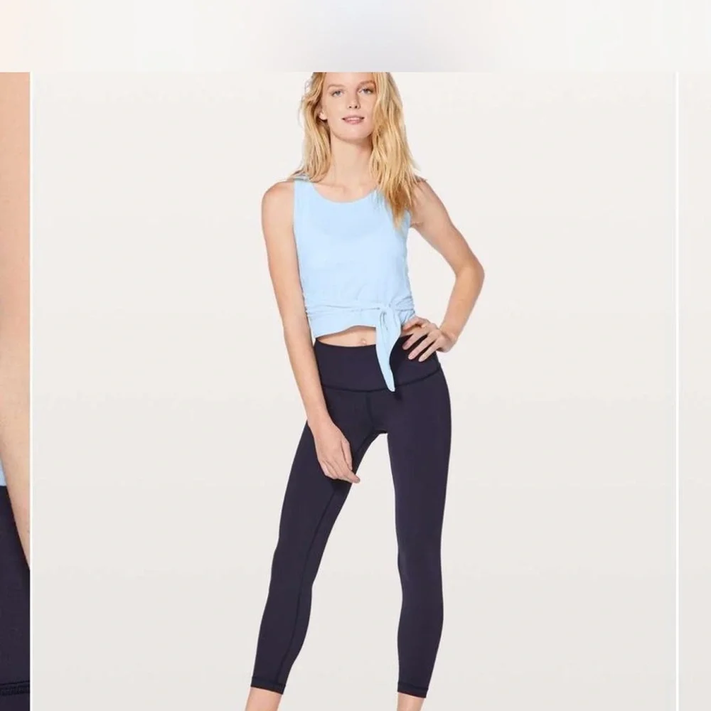 Lululemon Light Blue It’s a Tie Tank Top Size 6 - Picture 5 of 5